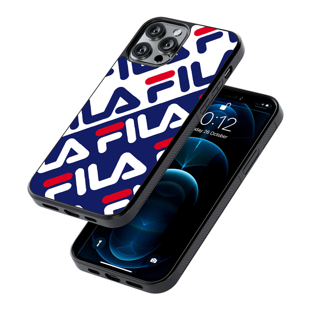 Fila Patern in Slope 2D Rubber Phone Case-Oxvistore