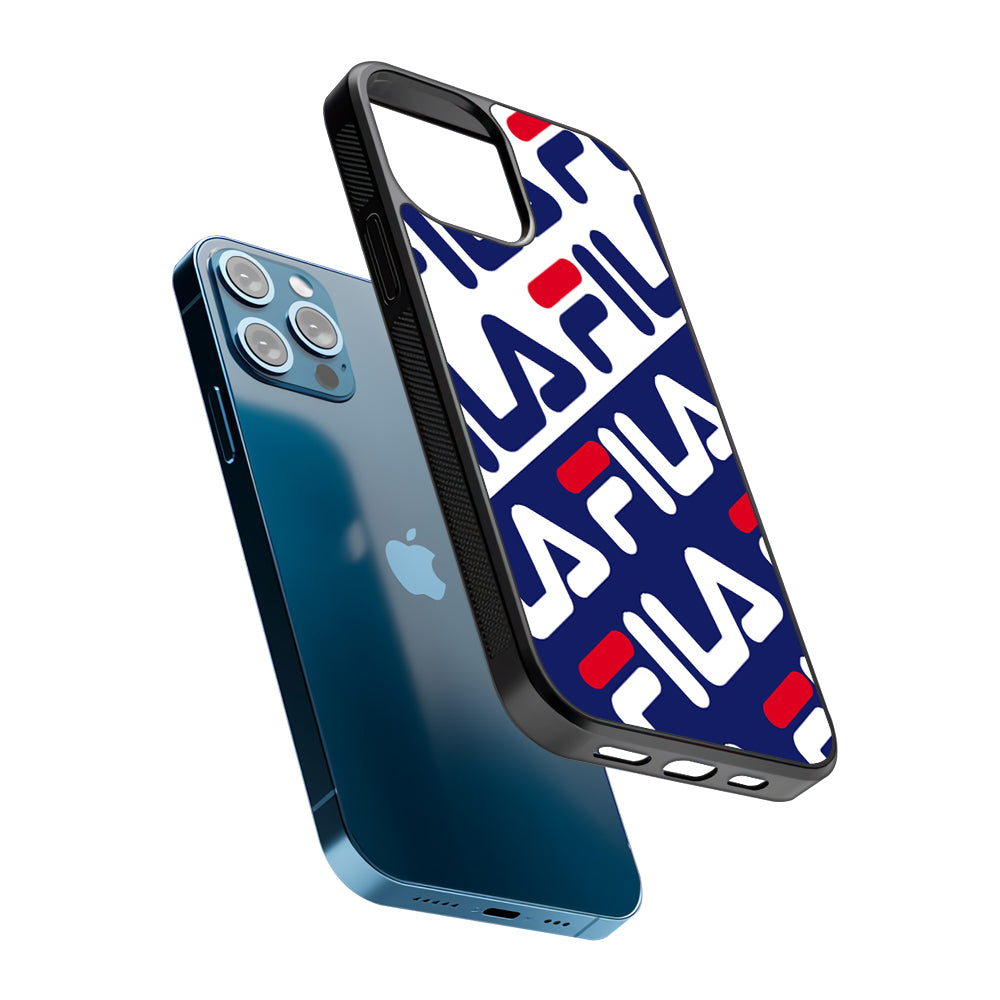 Fila Patern in Slope 2D Rubber Phone Case-Oxvistore