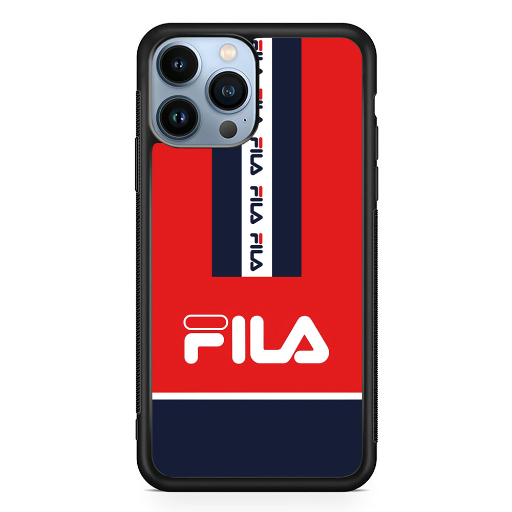 Fila Suit of Identity 2D Rubber Phone Case-Black-Oxvistore