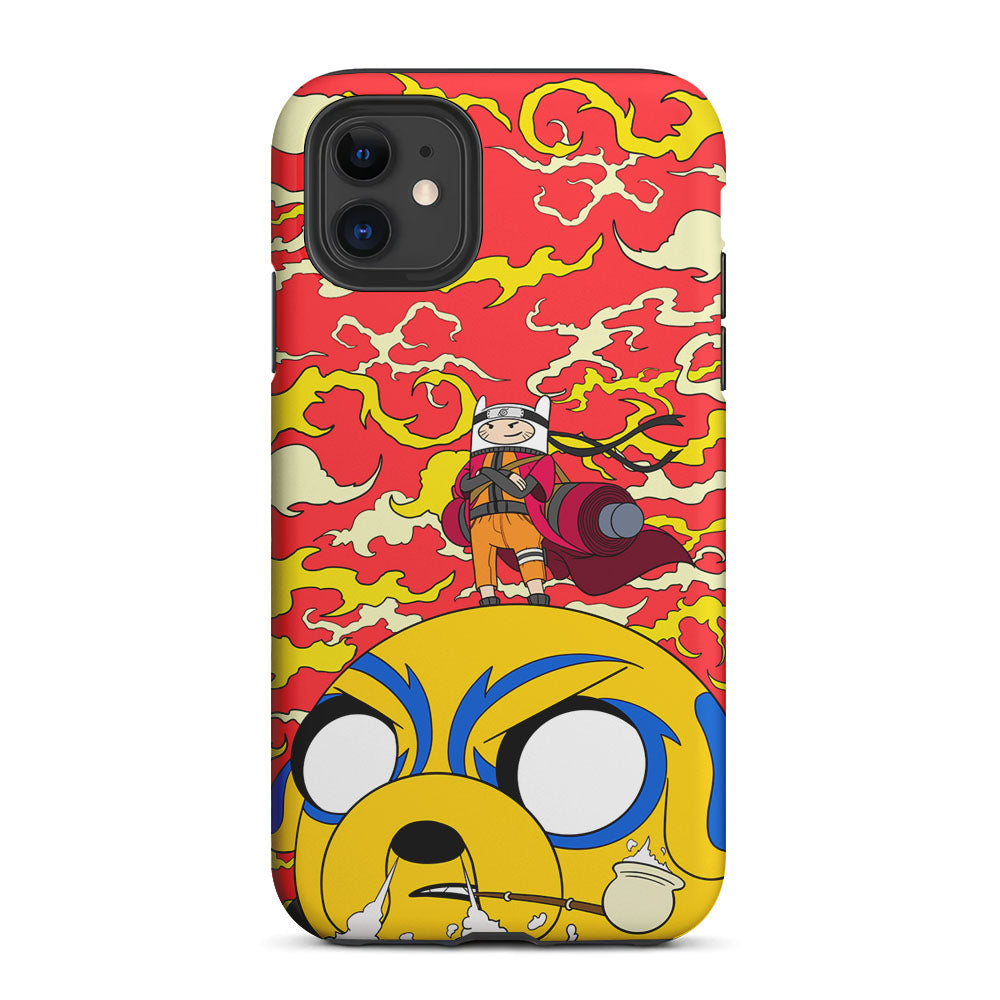 Finn Uzumaki Adventure Time 2 in 1 Tough Phone Case