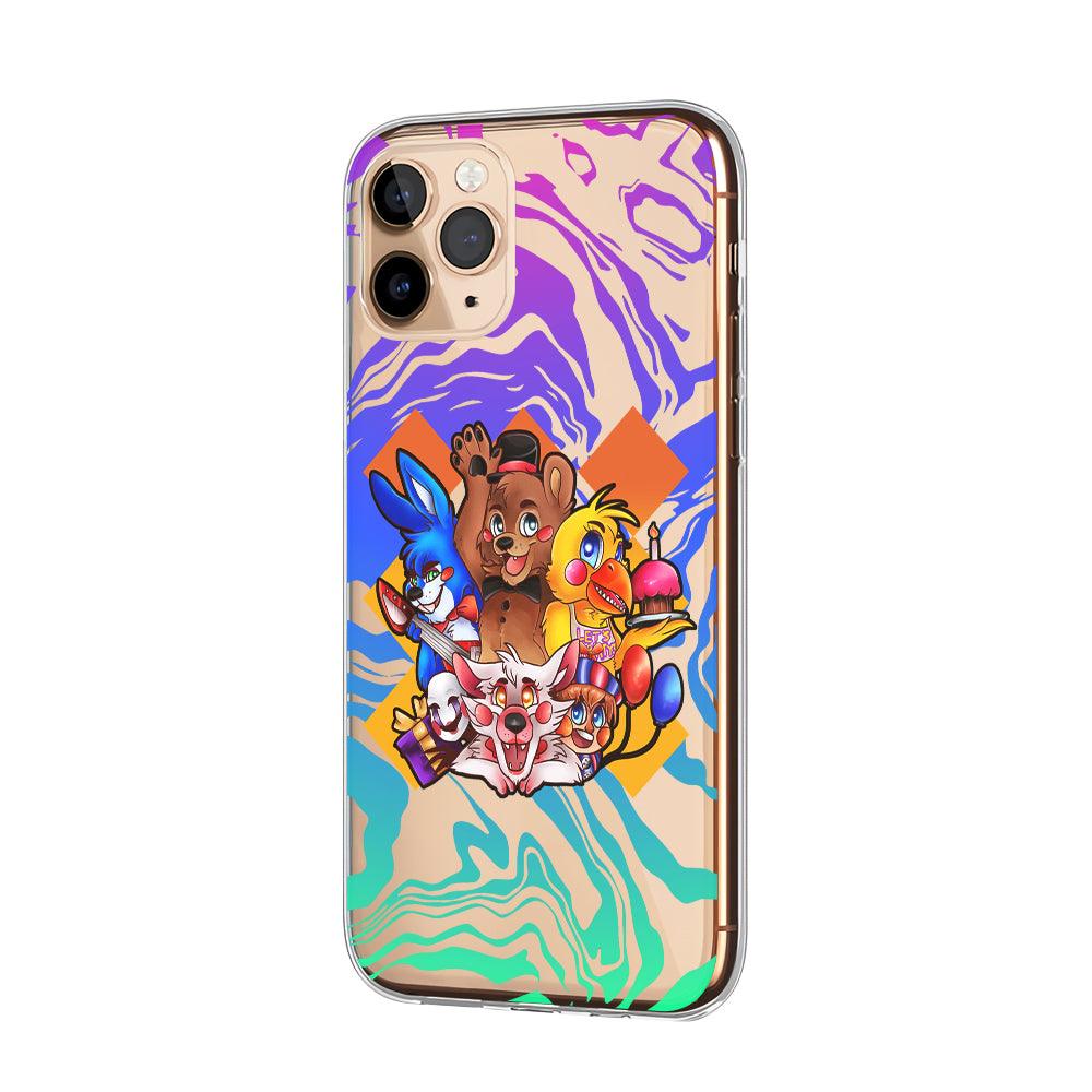 Five Nights at Freddy's Team Party Clear Soft Case-Oxvistore