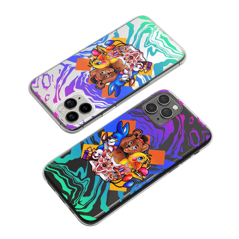 Five Nights at Freddy's Team Party Clear Soft Case-Oxvistore