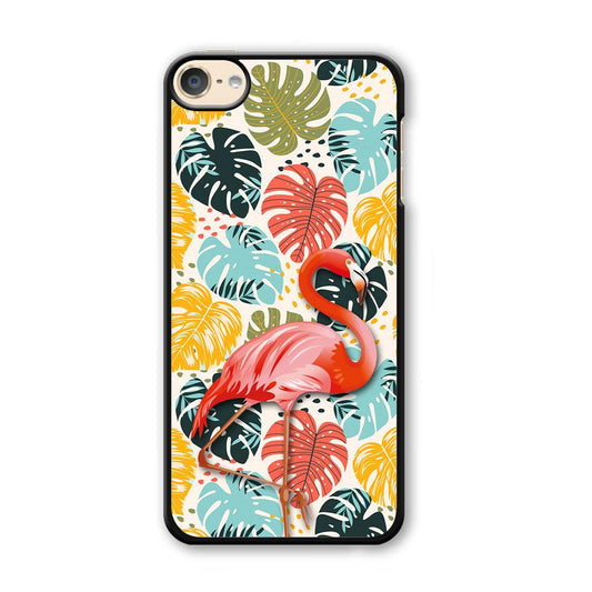 Flamingo Stand in Beauty iPod Touch 6 Case-Plastic Black (2D Case)-Oxvistore