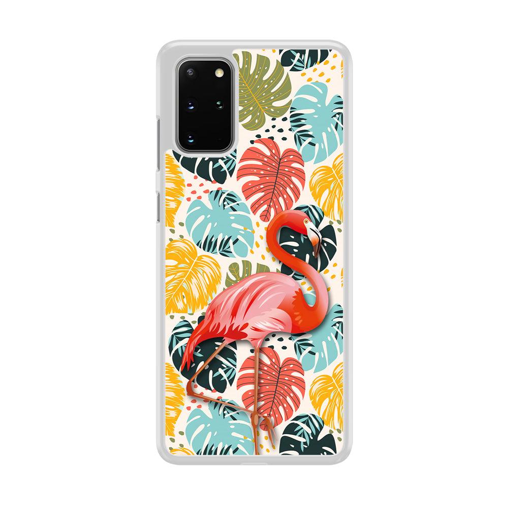 Flamingo Stand in Beauty Samsung Galaxy S20 Plus Case-Oxvistore