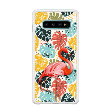 Flamingo Stand in Beauty Samsung Galaxy S10 Plus Case-Oxvistore