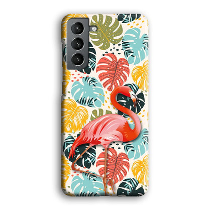 Flamingo Stand in Beauty Samsung Galaxy S21 Case-Oxvistore