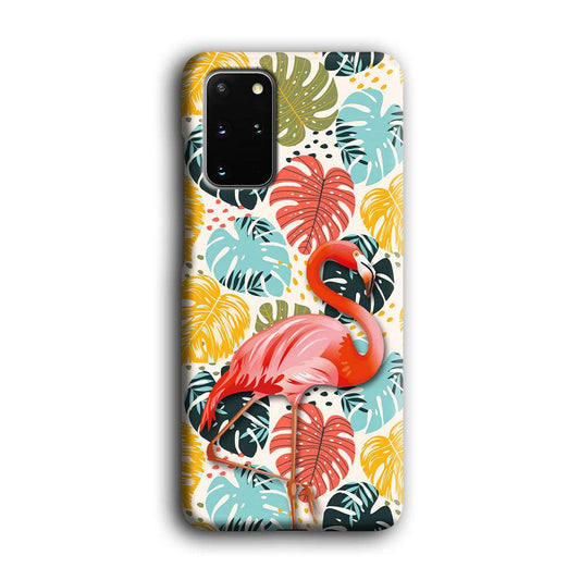 Flamingo Stand in Beauty Samsung Galaxy S20 Plus Case-Oxvistore