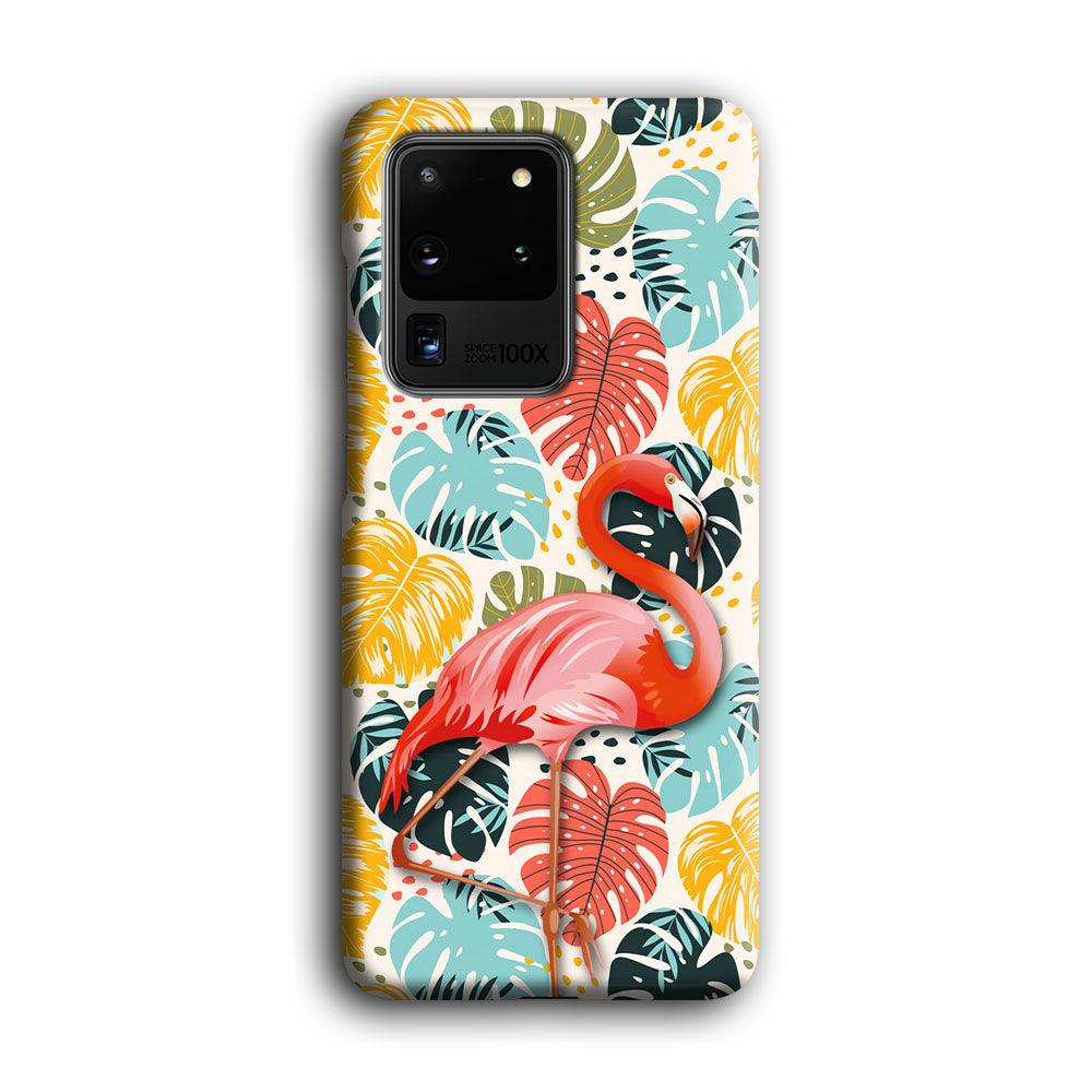 Flamingo Stand in Beauty Samsung Galaxy S20 Ultra Case-Oxvistore