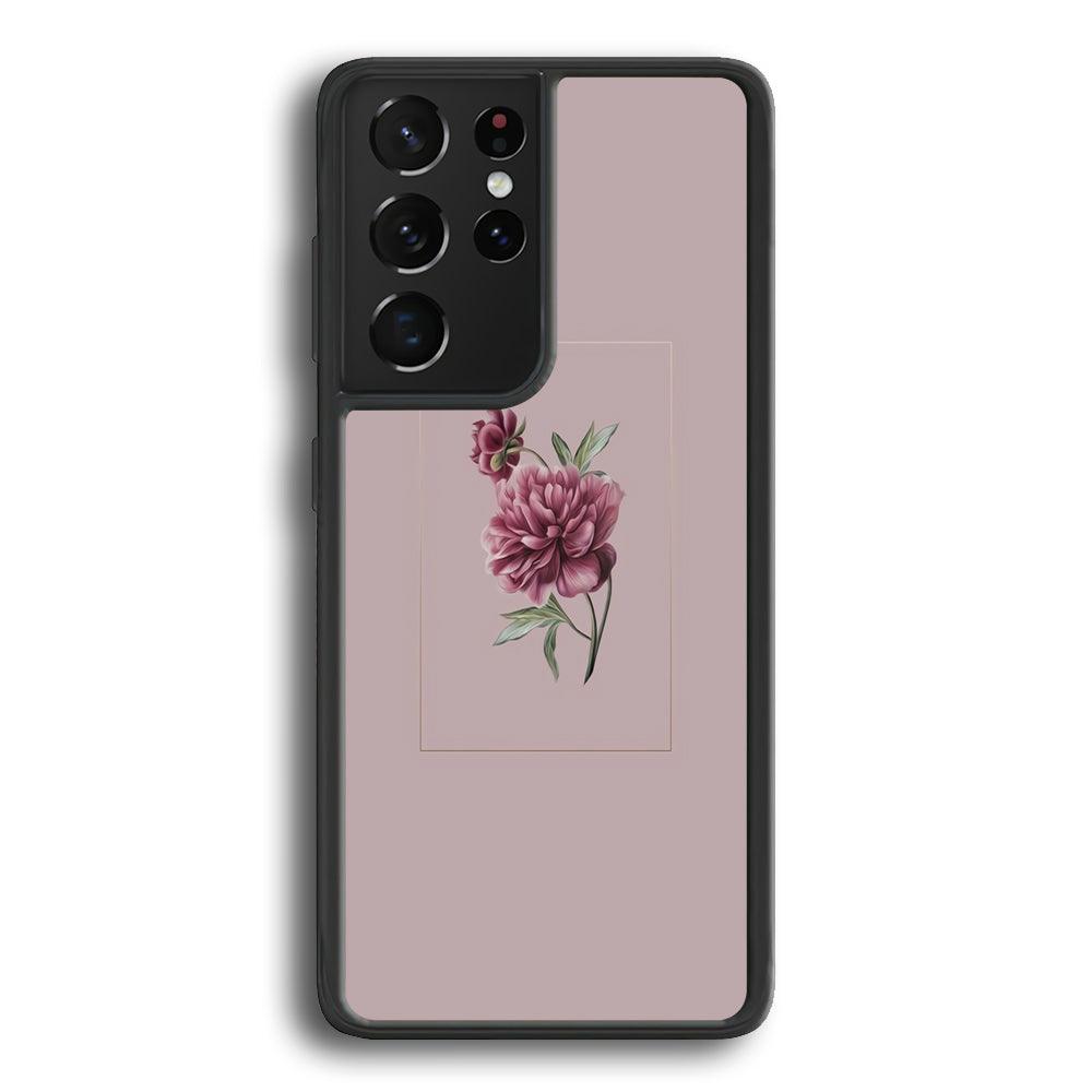 Flower Bucket Violent Passion Samsung Galaxy S24 Ultra Case-Rubber Black (2D Case)-Oxvistore