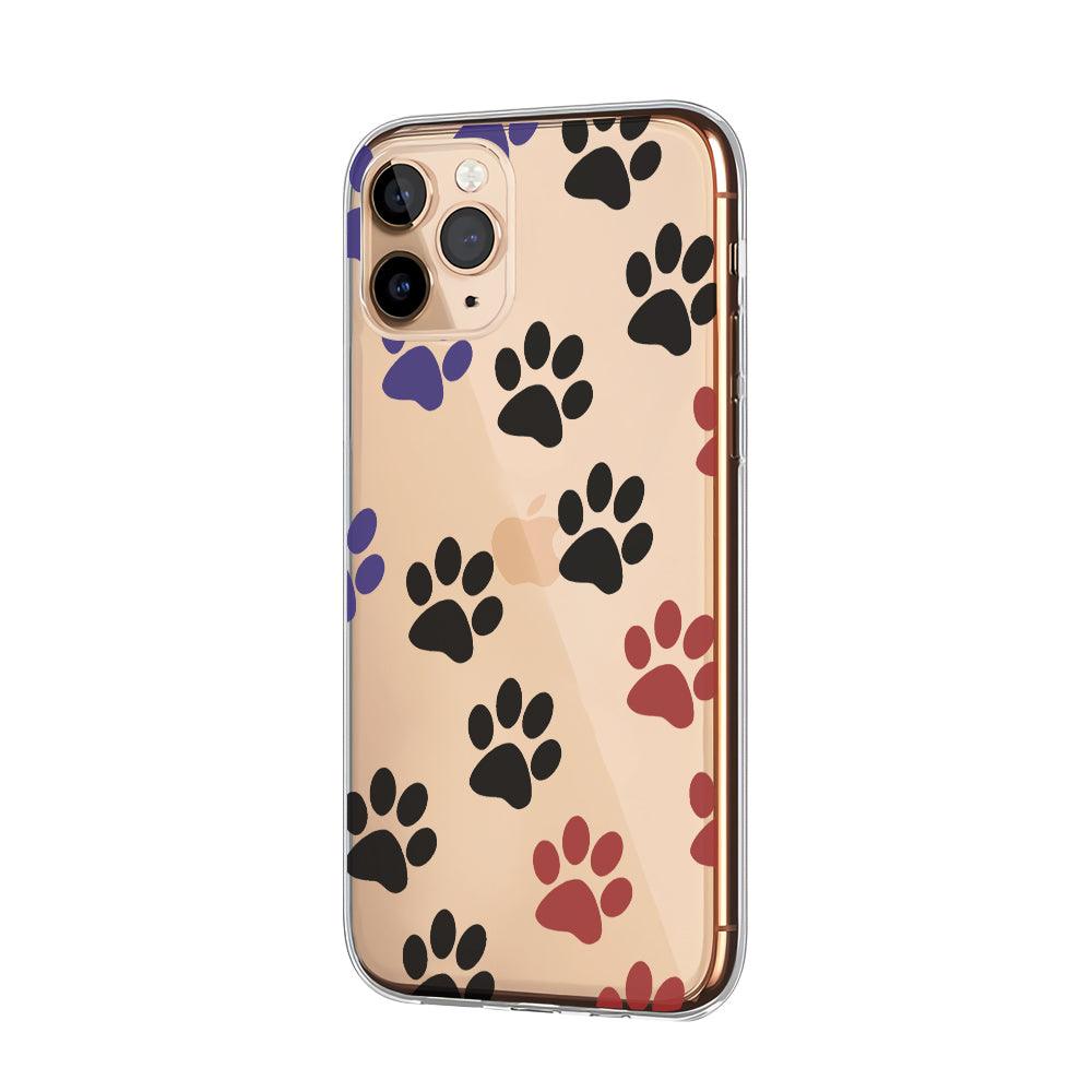 Footprint Animal Three Color Clear Soft Case-Oxvistore