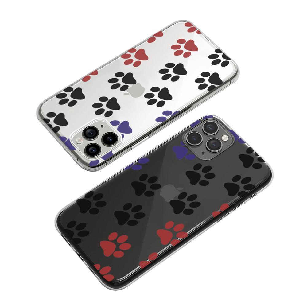 Footprint Animal Three Color Clear Soft Case-Oxvistore
