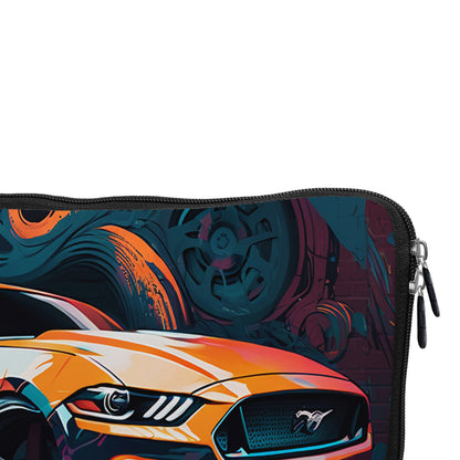 Ford Mustang Car Orange Laptop Sleeve Protective Cover