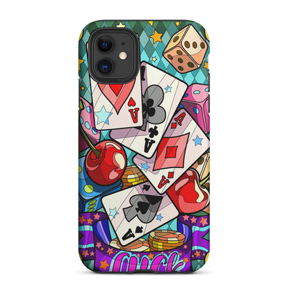 Four Ace Cards Cartoon 2 in 1 Tough Phone Case