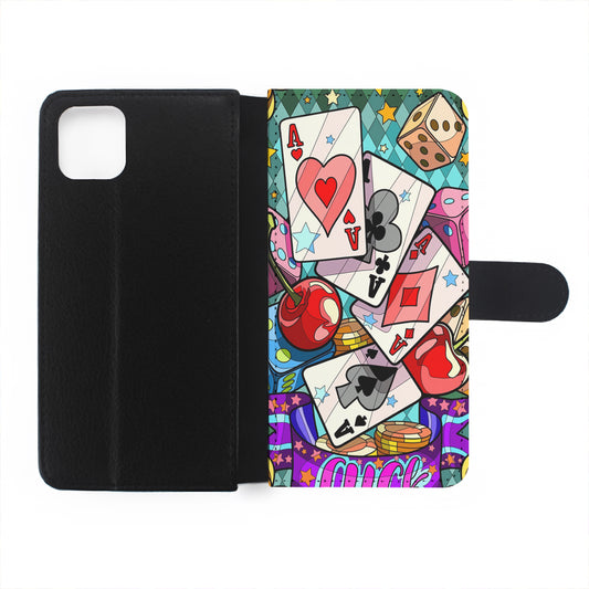 Four Ace Cards Cartoon Flip Wallet Phone Case