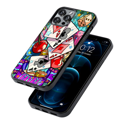 Four Ace Cards Cartoon 2D Rubber Phone Case