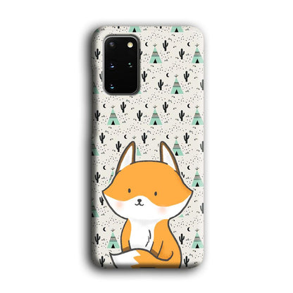 Fox and Patern of Dessert Samsung Galaxy S20 Plus Case-Oxvistore