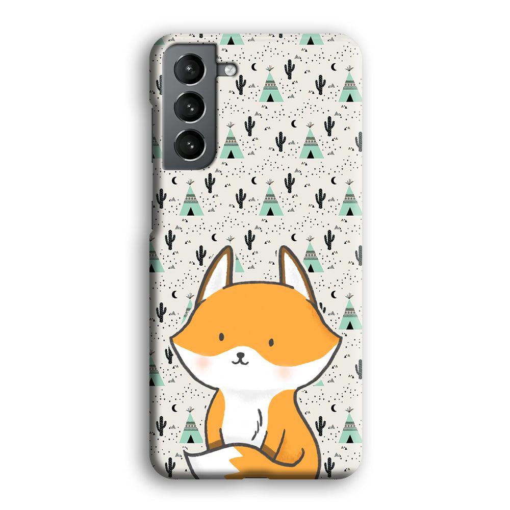 Fox and Patern of Dessert Samsung Galaxy S21 Plus Case-Oxvistore