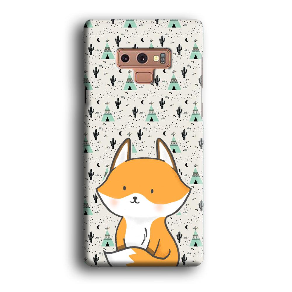 Fox and Patern of Dessert Samsung Galaxy Note 9 Case-Oxvistore