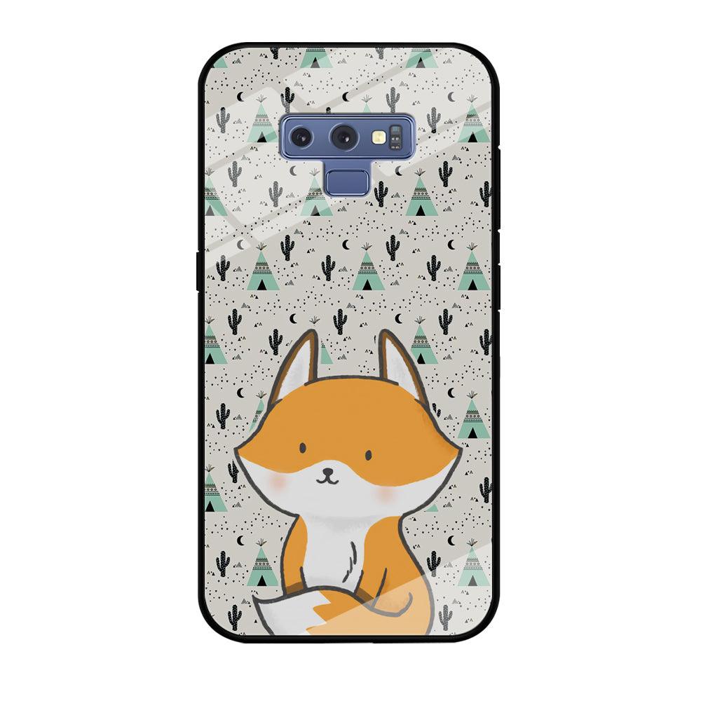 Fox and Patern of Dessert Samsung Galaxy Note 9 Case-Oxvistore