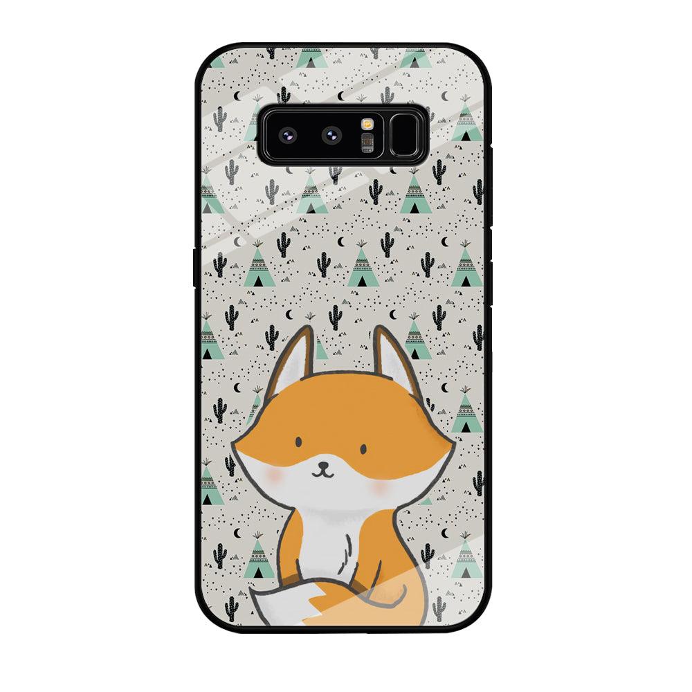 Fox and Patern of Dessert Samsung Galaxy Note 8 Case-Oxvistore