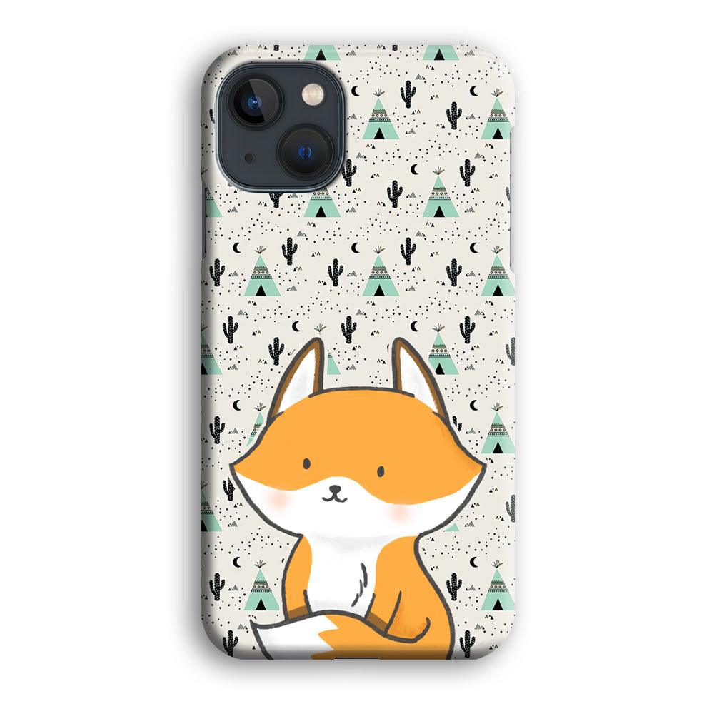 Fox and Patern of Dessert iPhone 13 Case-Oxvistore