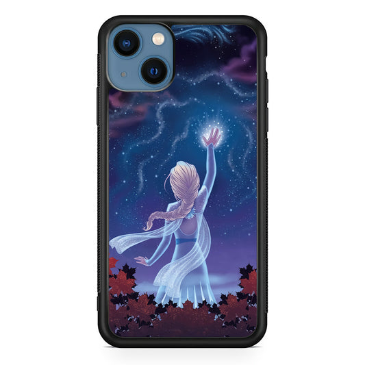 Frozen Catching The Light iPhone 14 Case-Rubber Black (2D Case)-Oxvistore