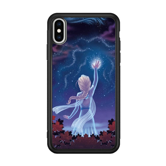 Frozen Catching The Light iPhone XS Case-Rubber Black (2D Case)-Oxvistore