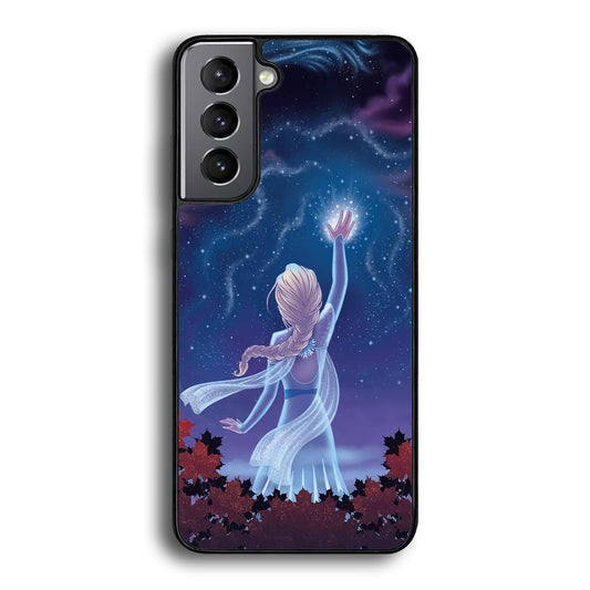 Frozen Catching The Light Samsung Galaxy S24 Case-Rubber Black (2D Case)-Oxvistore