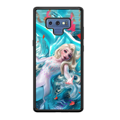 Frozen Elsa in Melting Snow Samsung Galaxy Note 9 Case-Oxvistore