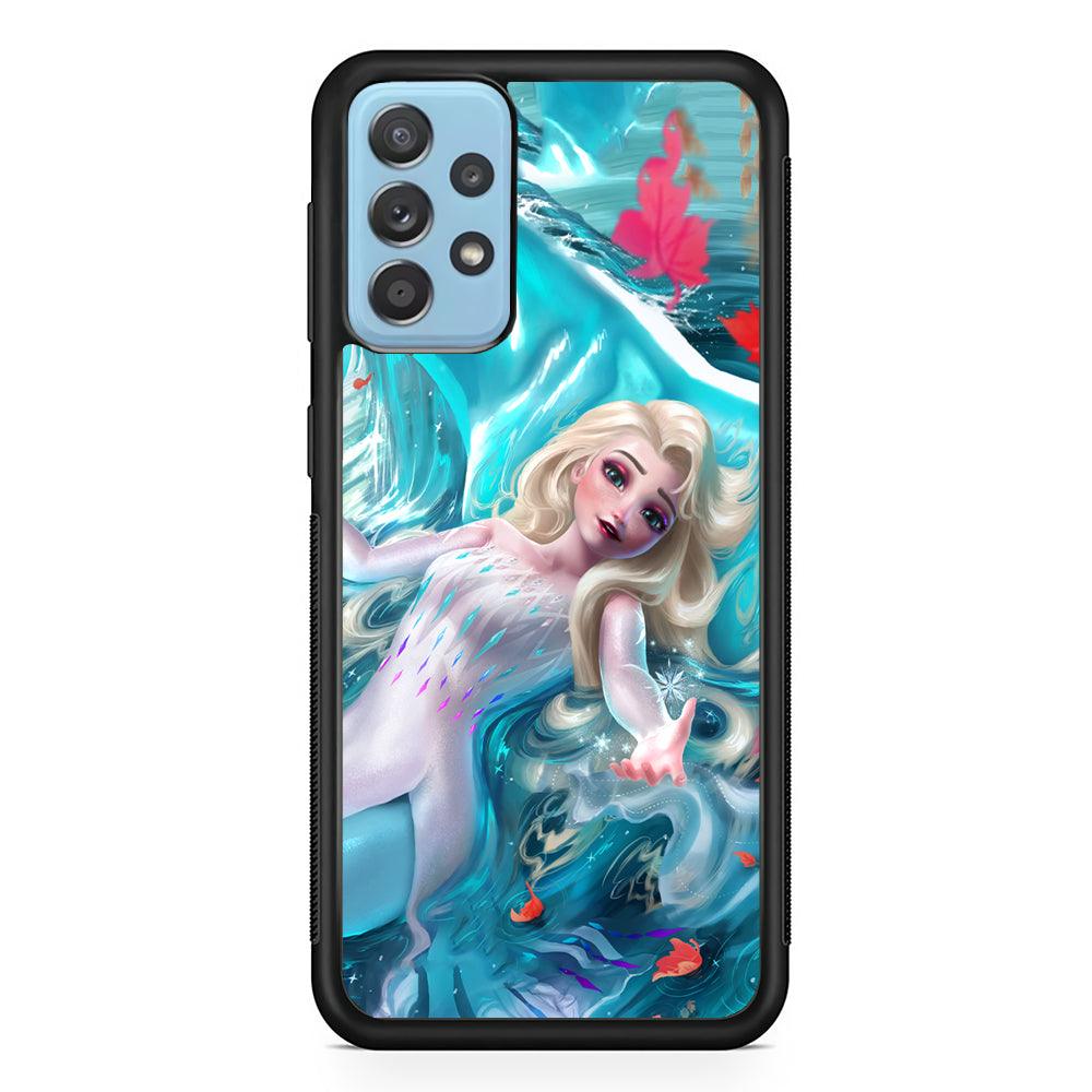 Frozen Elsa in Melting Snow Samsung Galaxy A52 Case-Oxvistore