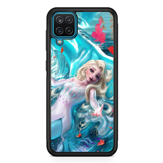 Frozen Elsa in Melting Snow Samsung Galaxy A12 Case-Oxvistore