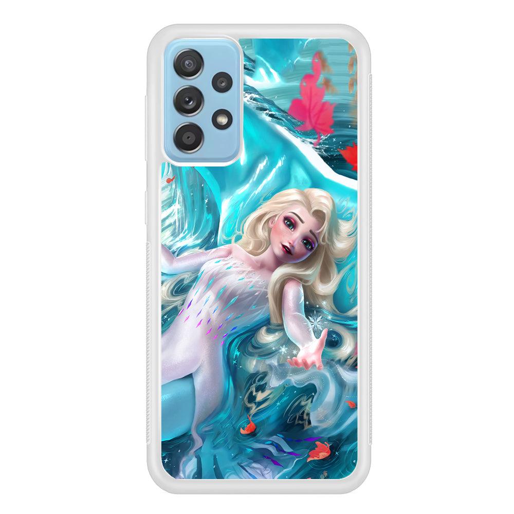 Frozen Elsa in Melting Snow Samsung Galaxy A52 Case-Oxvistore