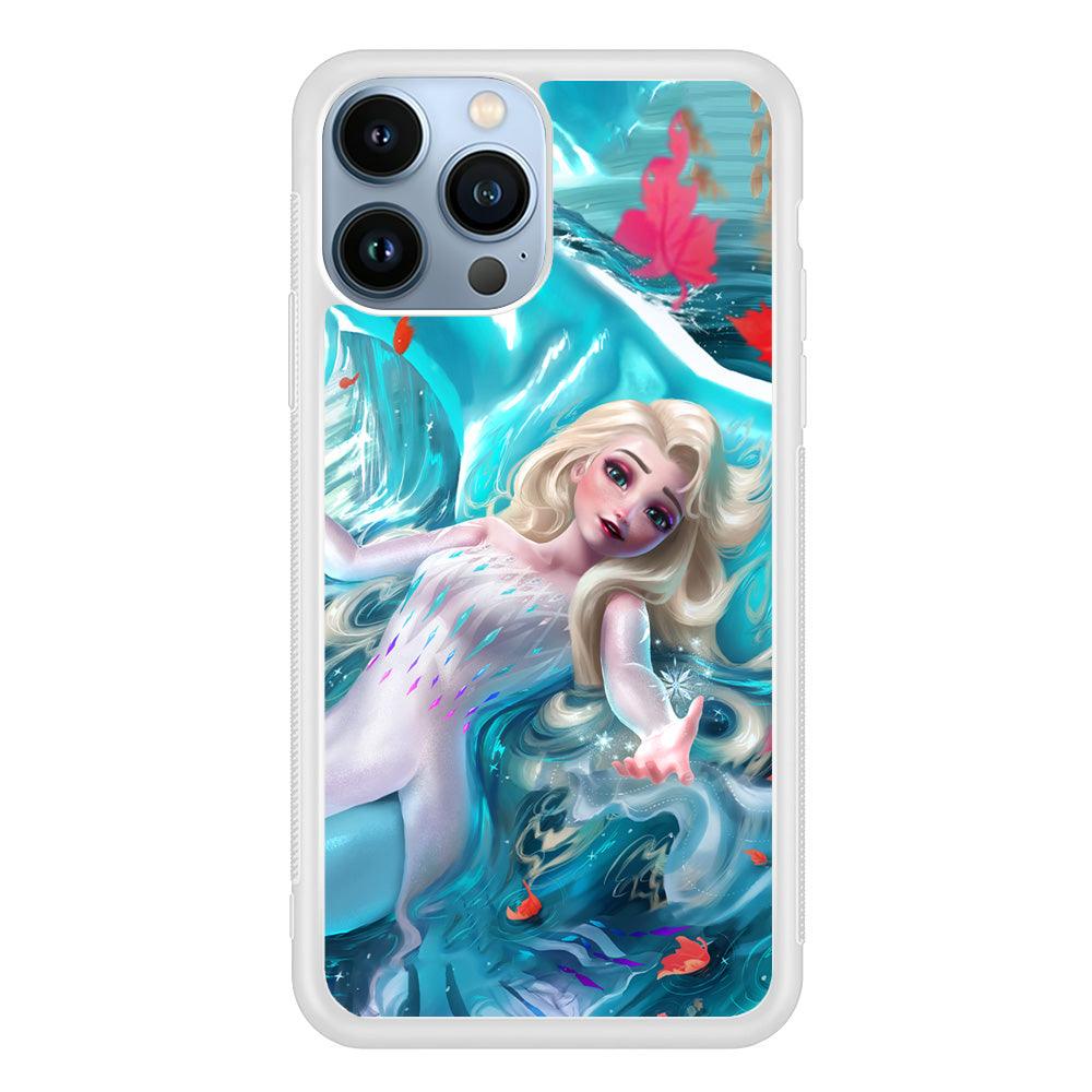 Frozen Elsa in Melting Snow iPhone 15 Pro Max Case-Oxvistore