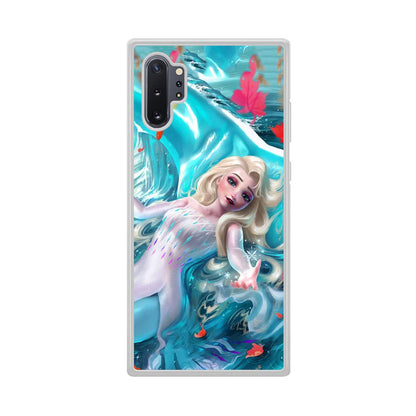 Frozen Elsa in Melting Snow Samsung Galaxy Note 10 Plus Case-Oxvistore