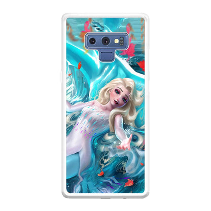 Frozen Elsa in Melting Snow Samsung Galaxy Note 9 Case-Oxvistore