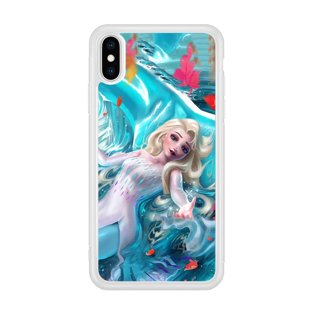 Frozen Elsa in Melting Snow iPhone X Case-Oxvistore