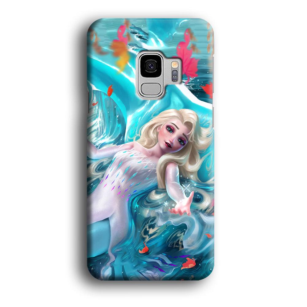 Frozen Elsa in Melting Snow Samsung Galaxy S9 Case-Oxvistore