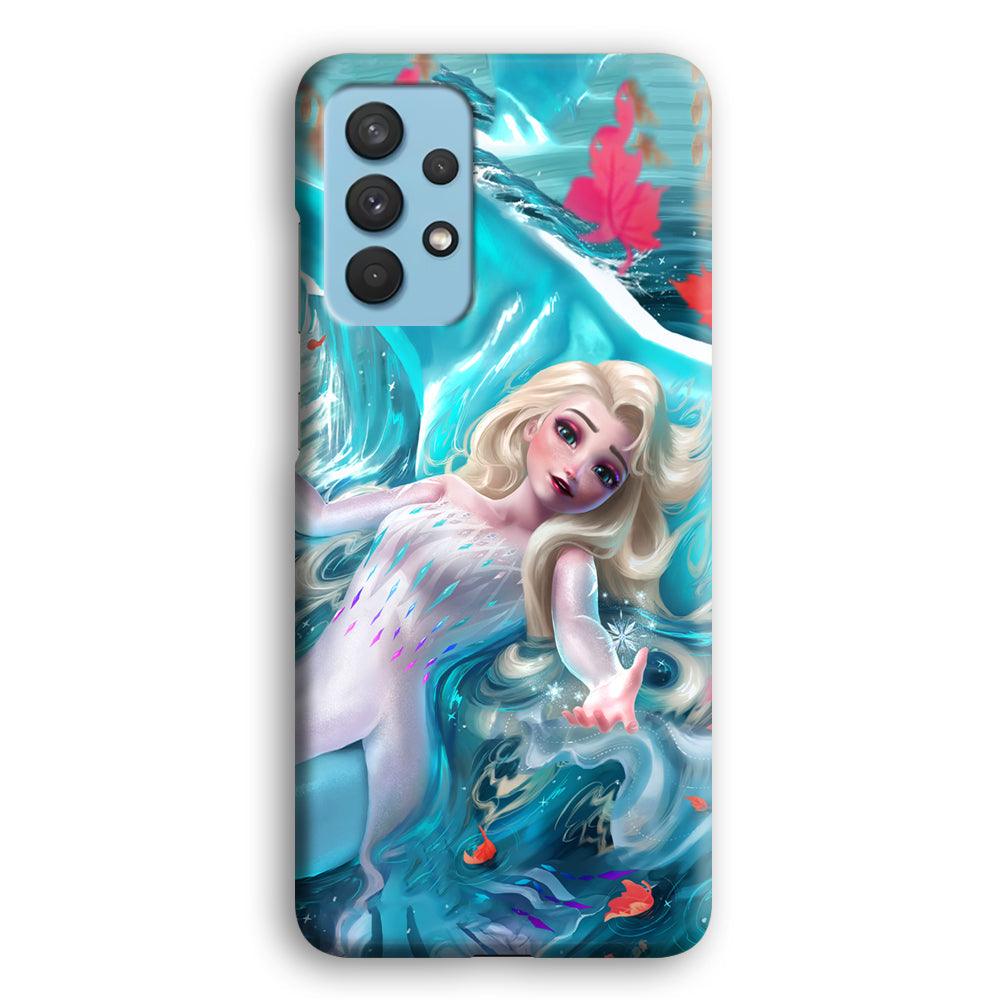 Frozen Elsa in Melting Snow Samsung Galaxy A32 Case-Oxvistore