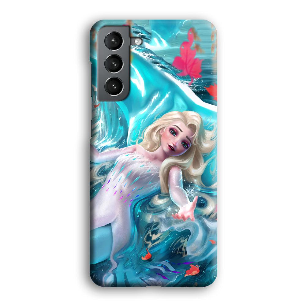 Frozen Elsa in Melting Snow Samsung Galaxy S21 Case-Oxvistore