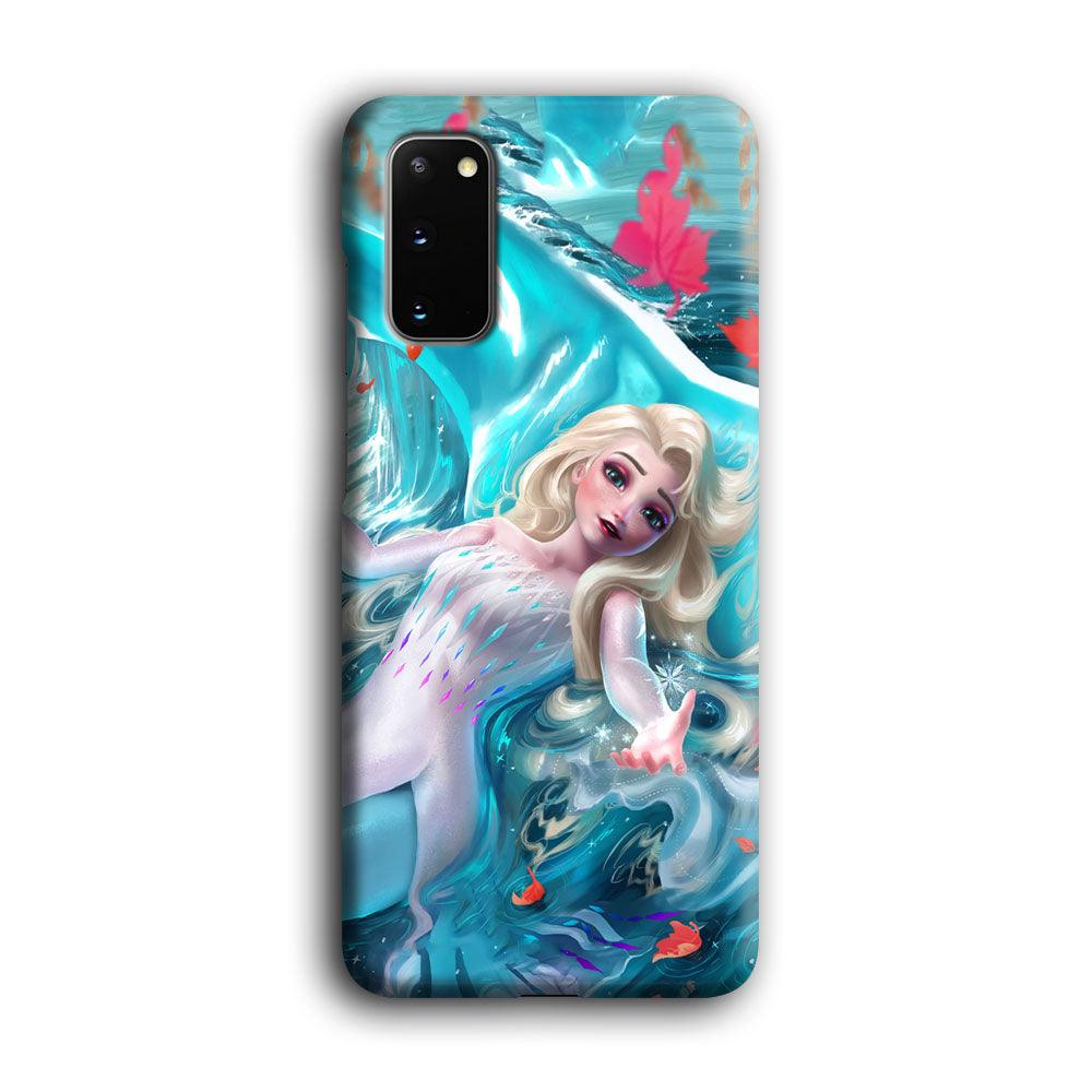 Frozen Elsa in Melting Snow Samsung Galaxy S20 Case-Oxvistore