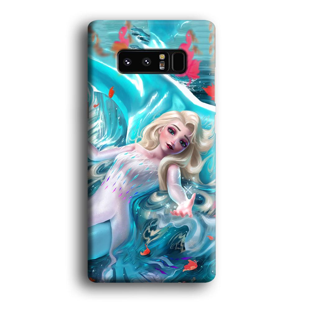 Frozen Elsa in Melting Snow Samsung Galaxy Note 8 Case-Oxvistore