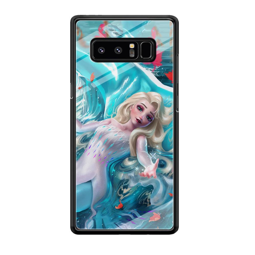 Frozen Elsa in Melting Snow Samsung Galaxy Note 8 Case-Oxvistore