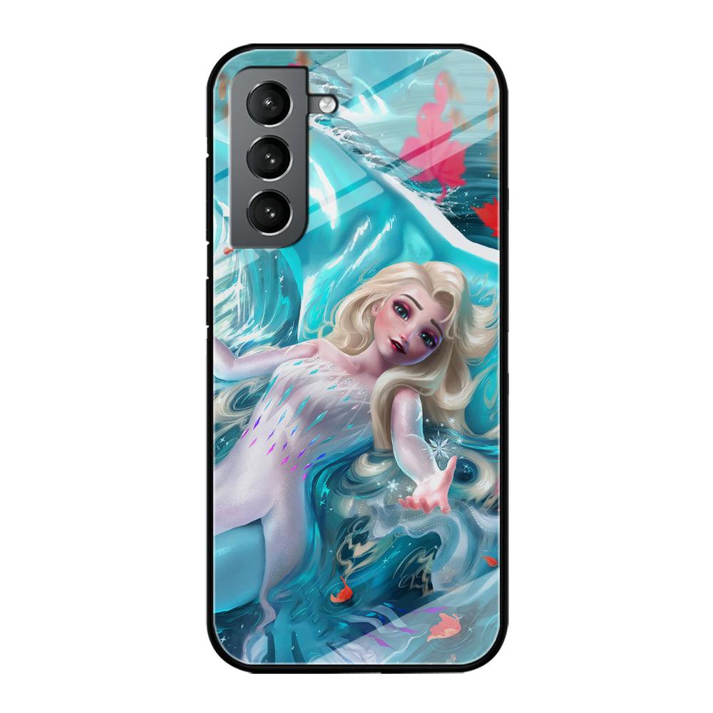 Frozen Elsa in Melting Snow Samsung Galaxy S21 Case-Oxvistore