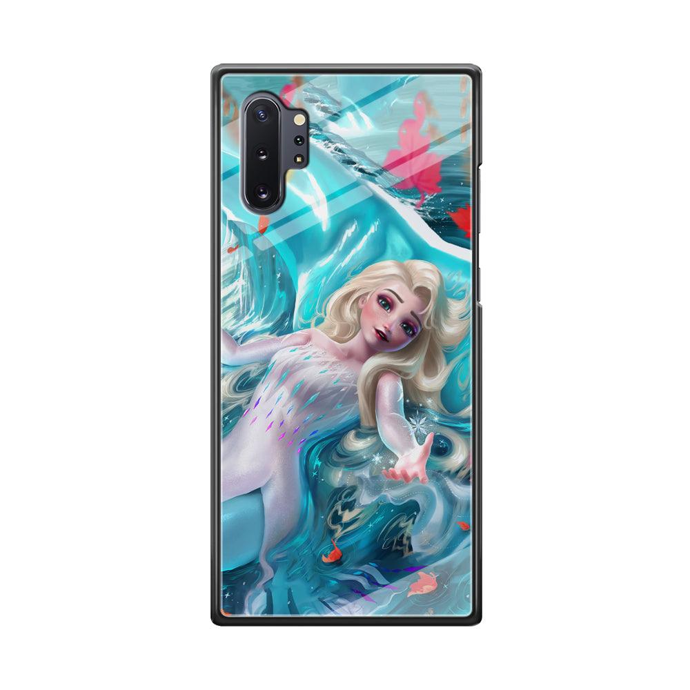 Frozen Elsa in Melting Snow Samsung Galaxy Note 10 Plus Case-Oxvistore