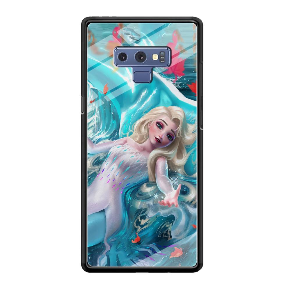 Frozen Elsa in Melting Snow Samsung Galaxy Note 9 Case-Oxvistore