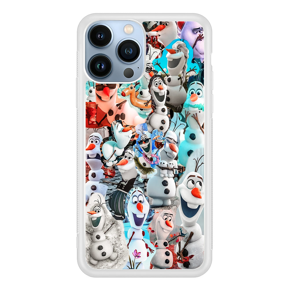 Frozen Olaf Aesthetic Collage 2D Rubber Phone Case