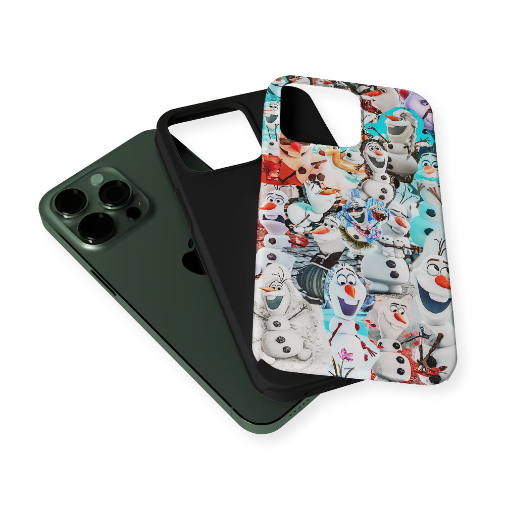 Frozen Olaf Aesthetic Collage 2 in 1 Tough Phone Case