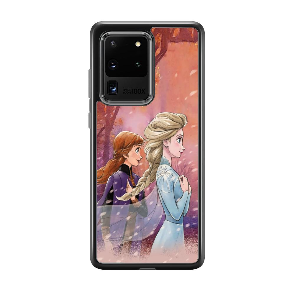 Frozen See Happiness Thing Samsung Galaxy S20 Ultra Case-Rubber Black (2D Case)-Oxvistore