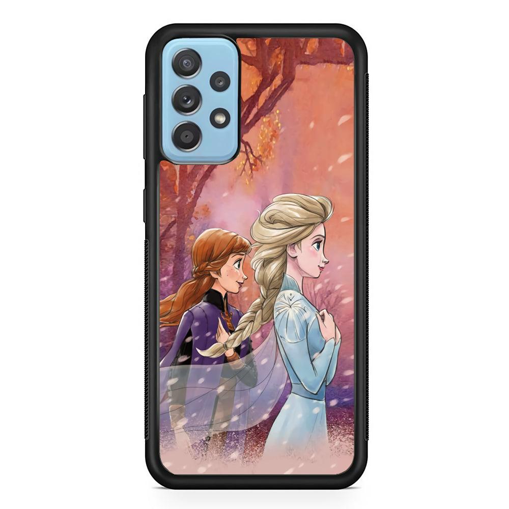 Frozen See Happiness Thing Samsung Galaxy A72 Case-Rubber Black (2D Case)-Oxvistore