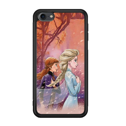 Frozen See Happiness Thing iPod Touch 6 Case-Rubber Black (2D Case)-Oxvistore